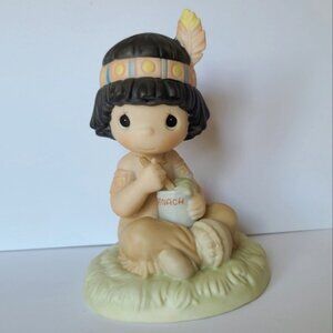 Precious Moments Lord Keep Me In Teepee Top Shape Collectible Porcelain Figurine